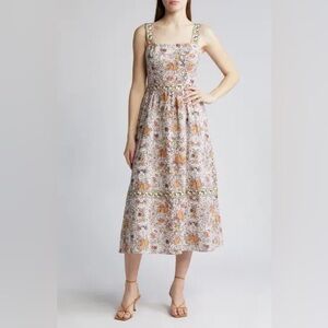 PAIGE Fiori Multicolor Floral Dress